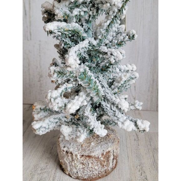 Vickerman snow pine christmas tree home decor - Picture 10 of 12